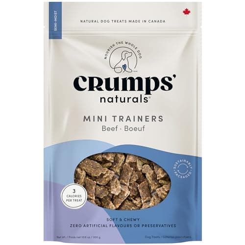 Crumps' Naturals, Mini Trainers Beef (semi-moist), 300 g, Dog Treats